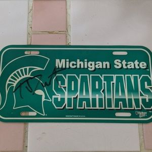 T.J. Duckett autographed Michigan State University